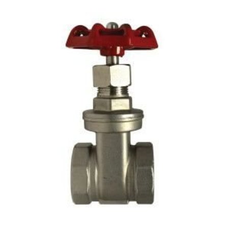MIDLAND METAL Gate Valve, 12 Nominal, 200 psi, 42 mm Inlet to Outlet Length, 85 mm Top to Inlet Center, CF8M 316 949253